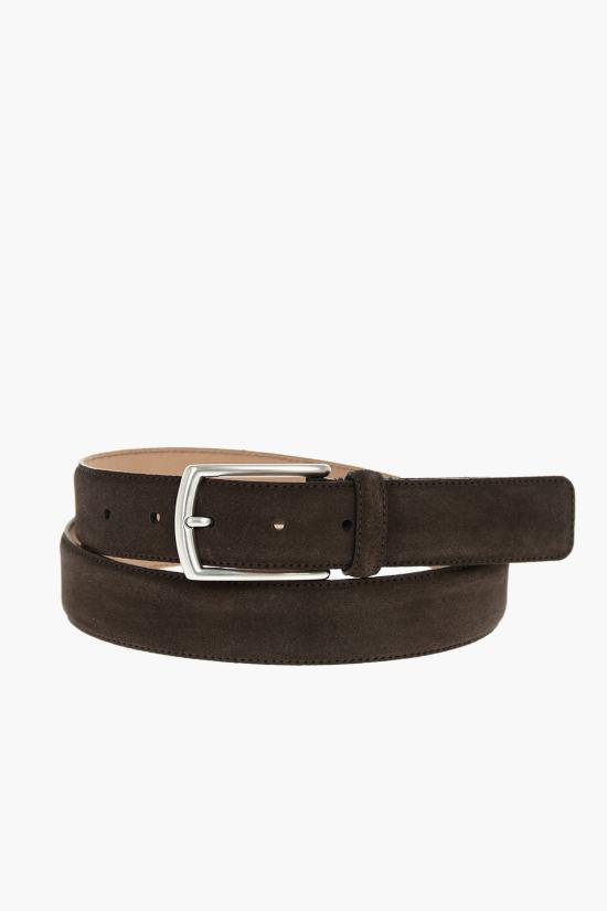  에르메네질도제냐 가죽 벨트 J1261B B3CT3G TDM Brown