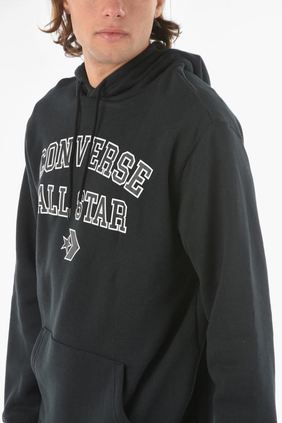  컨버스 후드 티셔츠 10024982 A01 Black - CONVERSE