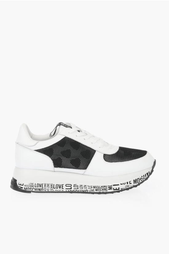  모스키노 스니커즈 JA15384G1EIA810A Black White - MOSCHINO