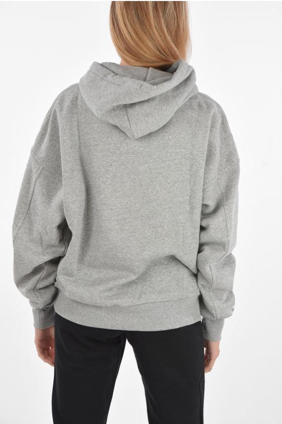  컨버스 후드 티셔츠 10021657 A06 Gray - CONVERSE