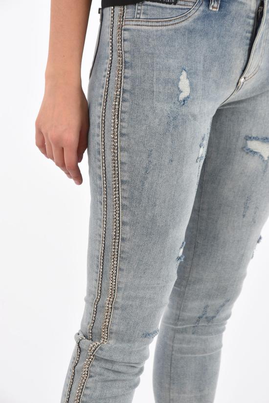  필립 플레인 데님 스트레이트 팬츠 스트레이트 팬츠 F18C WDT0769 PDE004N 10BB Blue - PHILIPP PLEIN