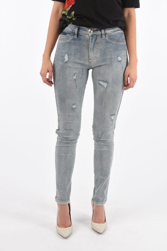  필립 플레인 데님 스트레이트 팬츠 스트레이트 팬츠 F18C WDT0769 PDE004N 10BB Blue