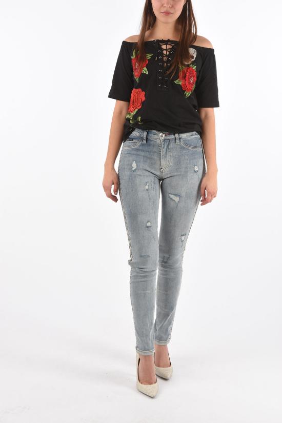  필립 플레인 데님 스트레이트 팬츠 스트레이트 팬츠 F18C WDT0769 PDE004N 10BB Blue - PHILIPP PLEIN