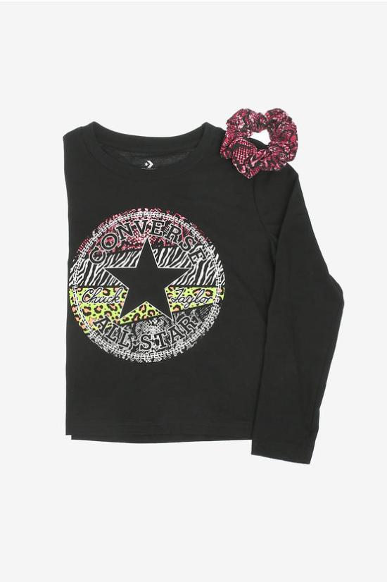  [키즈] 컨버스 티셔츠 4CB250 023 Black