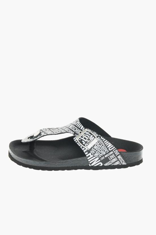  모스키노 뮬/슬리퍼 JA28133G1CIJ000A Black & White - MOSCHINO