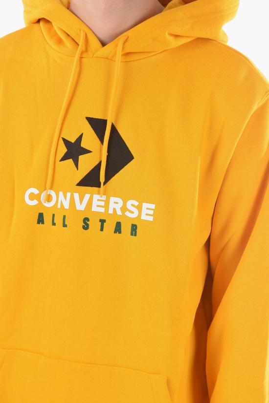  컨버스 후드 티셔츠 10024987 A03 Yellow - CONVERSE