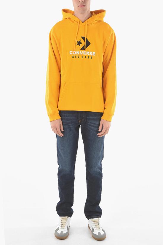  컨버스 후드 티셔츠 10024987 A03 Yellow - CONVERSE