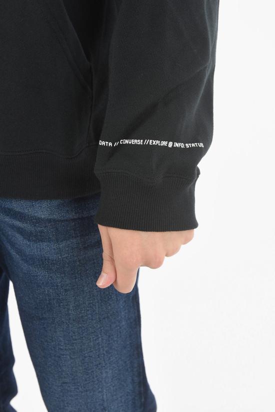  컨버스 후드 티셔츠 10024975 A01 Black - CONVERSE