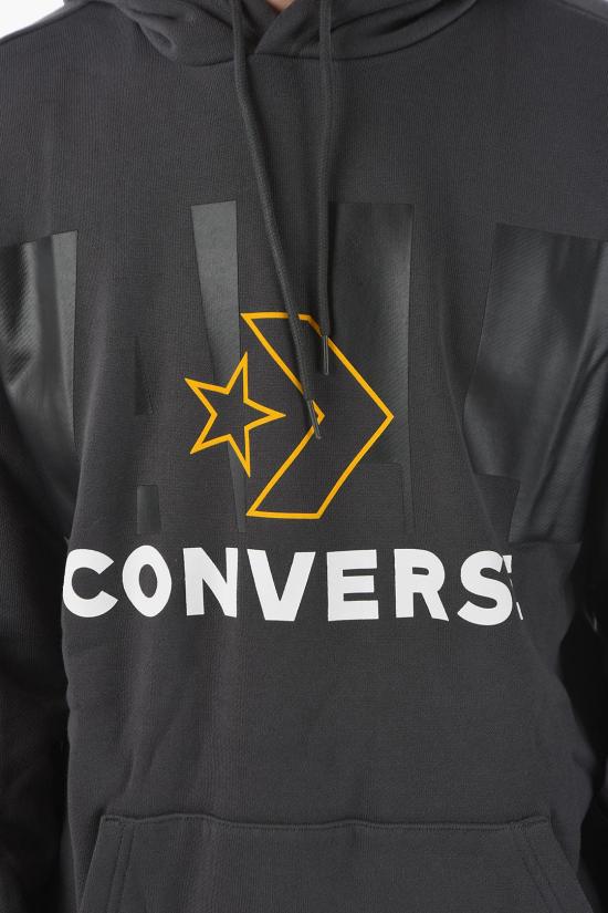  컨버스 후드 티셔츠 10024991 A01 Gray - CONVERSE