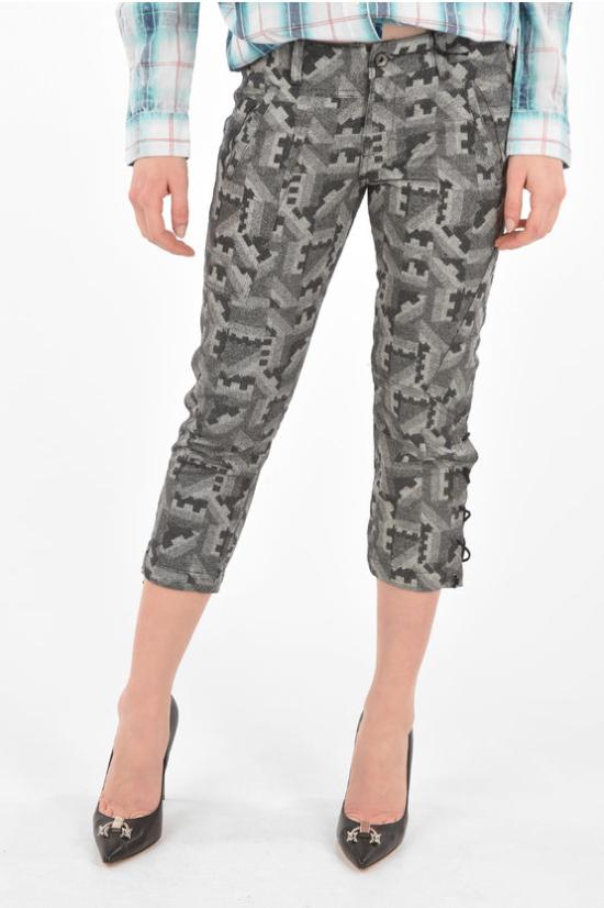  디젤 스트레이트 크롭 팬츠 00S0JM BG33C 89I Gray