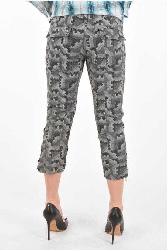  디젤 스트레이트 크롭 팬츠 00S0JM BG33C 89I Gray - DIESEL