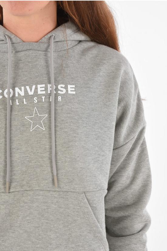  컨버스 후드 티셔츠 10024216 035 Gray - CONVERSE