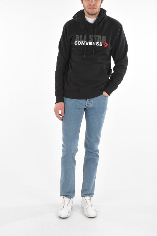  컨버스 후드 티셔츠 10024194 001 Black - CONVERSE