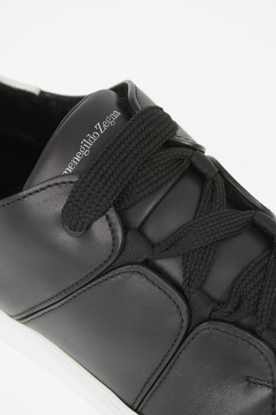  에르메네질도제냐 스니커즈 LHERA A4345X NER Black - ERMENEGILDO ZEGNA