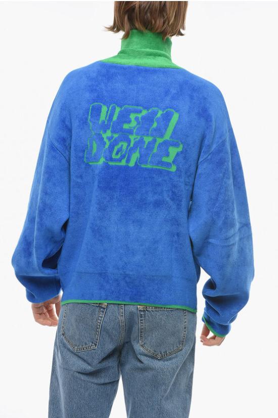  웰던 긴팔 티셔츠 WD KO1 22 615 UBL Blue - WE11DONE