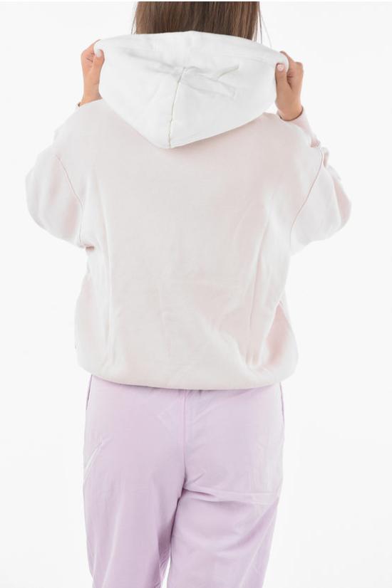  컨버스 후드 티셔츠 10025000 A01 Bianco Rosa - CONVERSE