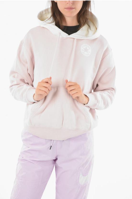  컨버스 후드 티셔츠 10025000 A01 Bianco Rosa