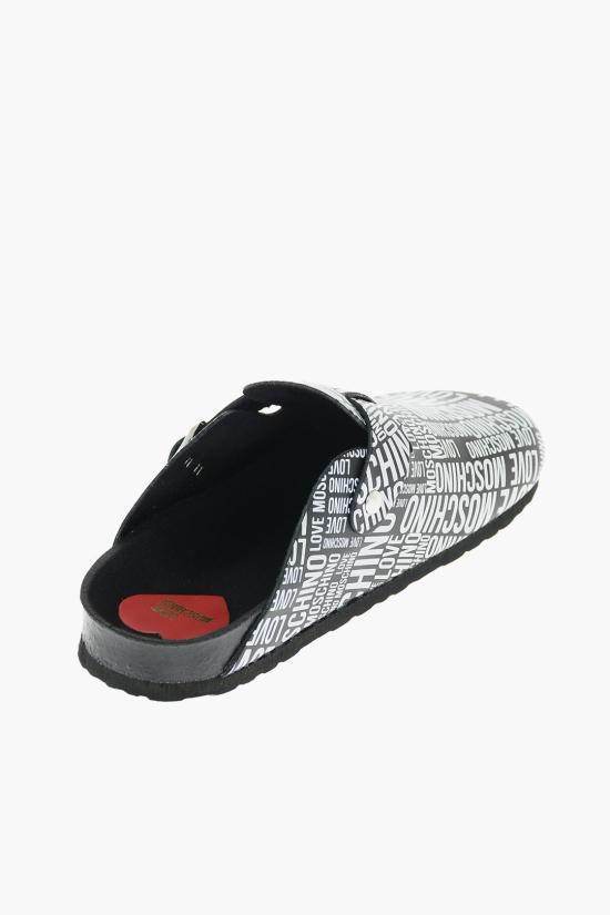  모스키노 뮬/슬리퍼 JA10073G1CIJ000A Black White - MOSCHINO