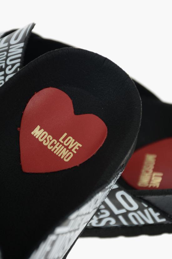  모스키노 뮬/슬리퍼 JA10073G1CIJ000A Black White - MOSCHINO