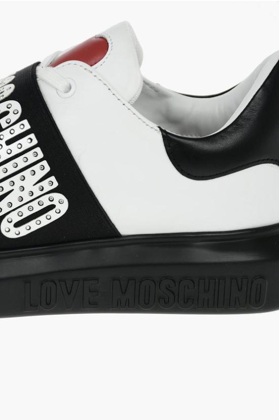  모스키노 스니커즈 JA15084G1FIA110A Black White - MOSCHINO
