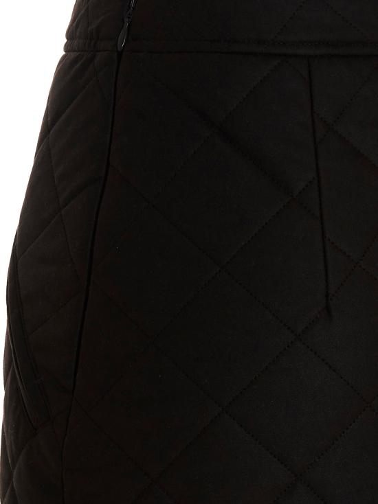  버버리 퀼티드 패턴 미니스커트 스커트 8065112DARKBROWN Brown - BURBERRY
