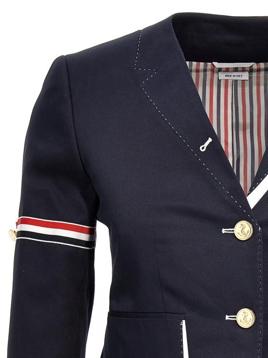  톰브라운 / 여성 트롬프 로일 클래식 자켓 FBC849OF0202415 Blue BPG - THOM BROWNE