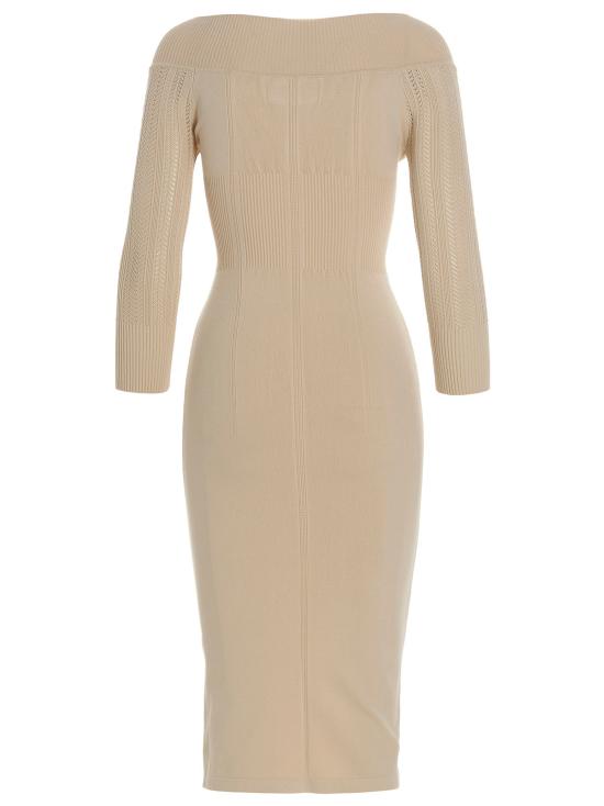  에르마노 설비노 / 여성 미디 원피스 드레스 D425Q300HVC10105 White BPG - ERMANNO SCERVINO