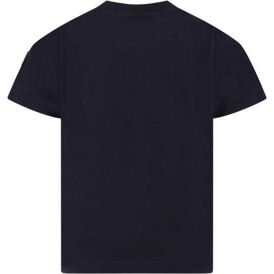 26SS [키즈] 몽클레어 티셔츠 954 8C00038 899Z8 778 BLUE - MONCLER