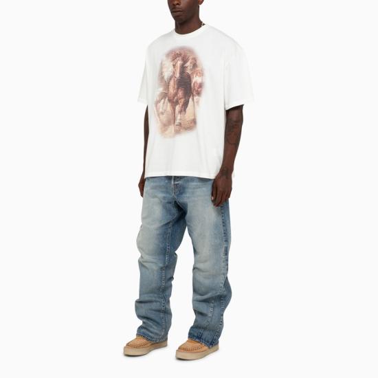  1989 스튜디오 / 남성 스트레이트 데님 팬츠 D0645DE Light blue BPG - 1989 STUDIO