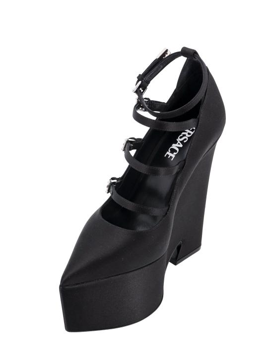 24FW 베르사체 힐/펌프스 10094691A00619 1B00P Black - VERSACE