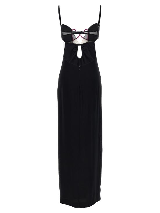  넨시 도자카 롱 원피스 NDSS23DR132BLACK Black - NENSI DOJAKA