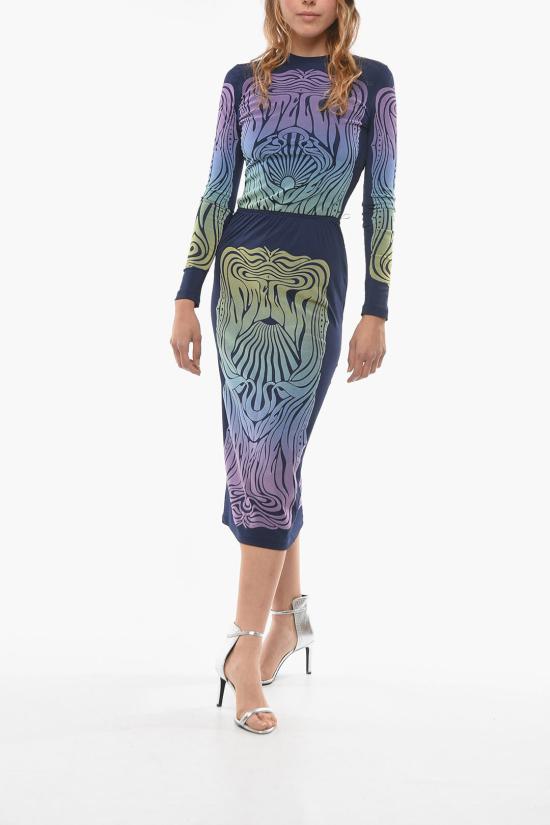  스텔라 맥카트니 롱 스커트 604377 STA34 7211 Blue - STELLA MCCARTNEY