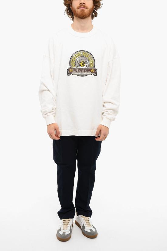  디젤 긴팔 티셔츠 A05407 0LEAG 141 White - DIESEL