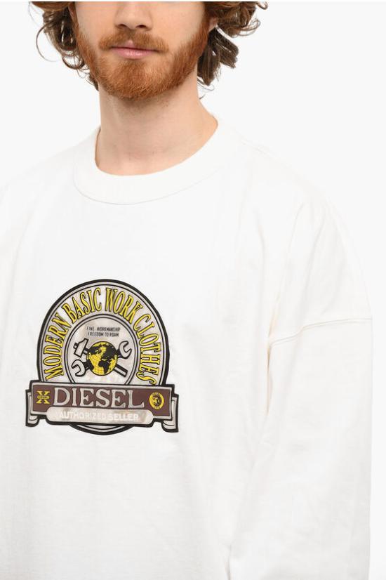  디젤 긴팔 티셔츠 A05407 0LEAG 141 White - DIESEL
