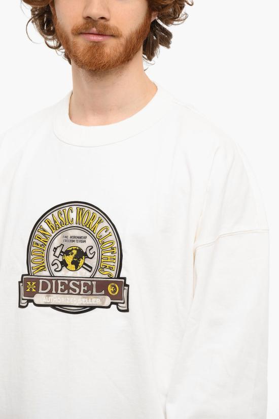  디젤 긴팔 티셔츠 A05407 0LEAG 141 White - DIESEL