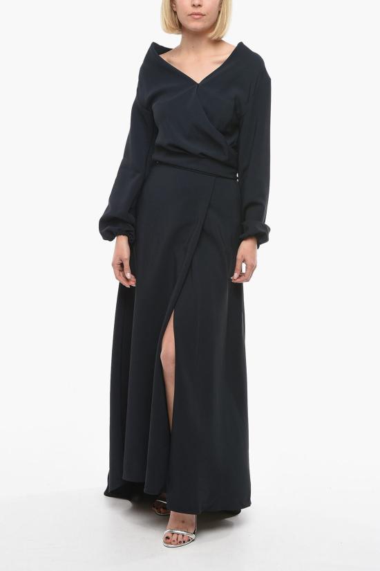  슈퍼 블론드 롱 원피스 SB VB DRESS22 Midnight blue - SUPER BLOND