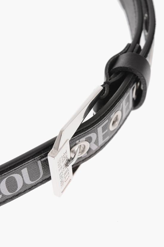  베르사체 가죽 벨트 74YA6F03 ZP243 PV3 Black - VERSACE