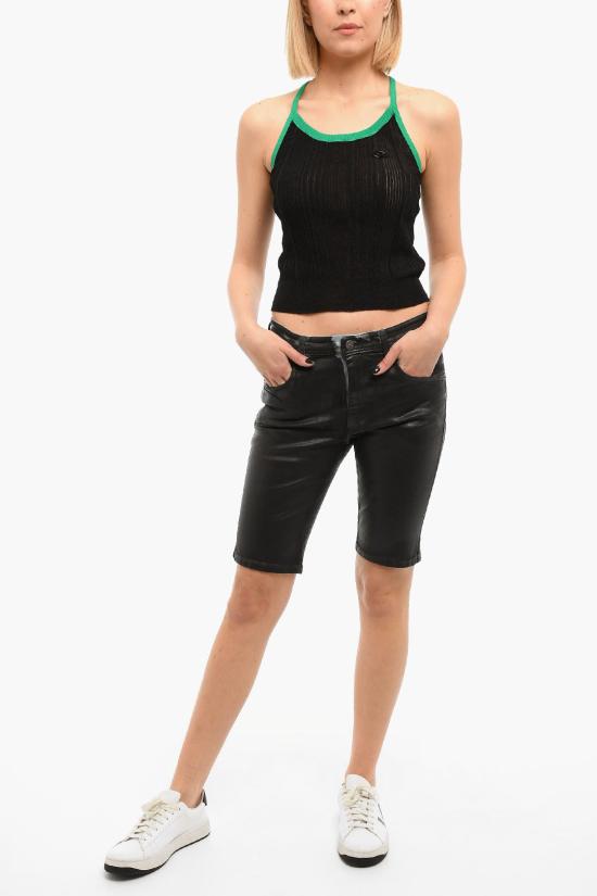  디젤 가죽 팬츠 A04914 0CGAN 9XX Black - DIESEL