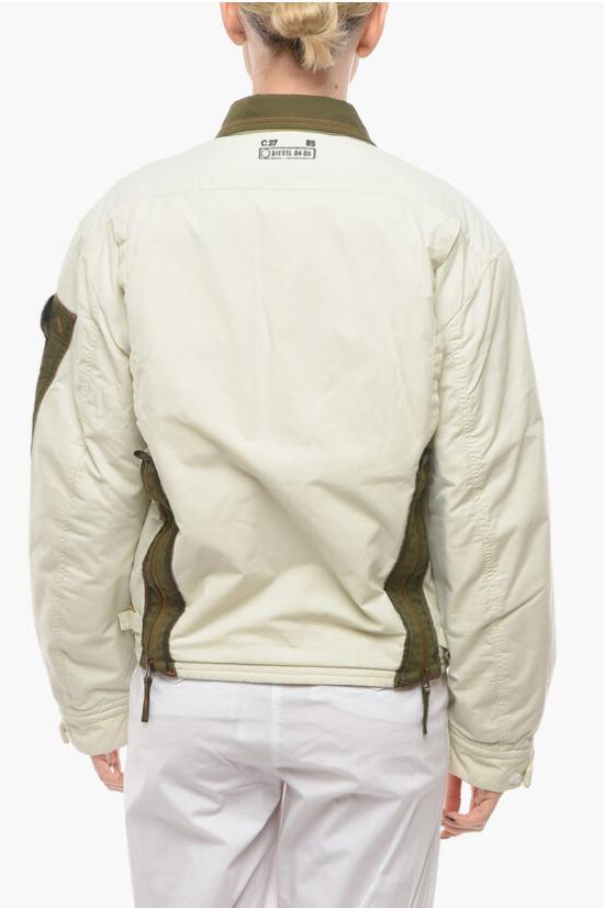  디젤 자켓 A05270 0LDAK 129 Bianco, Verde Militare - DIESEL