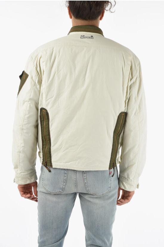  디젤 자켓 A05270 0LDAK 129 Bianco, Verde Militare - DIESEL