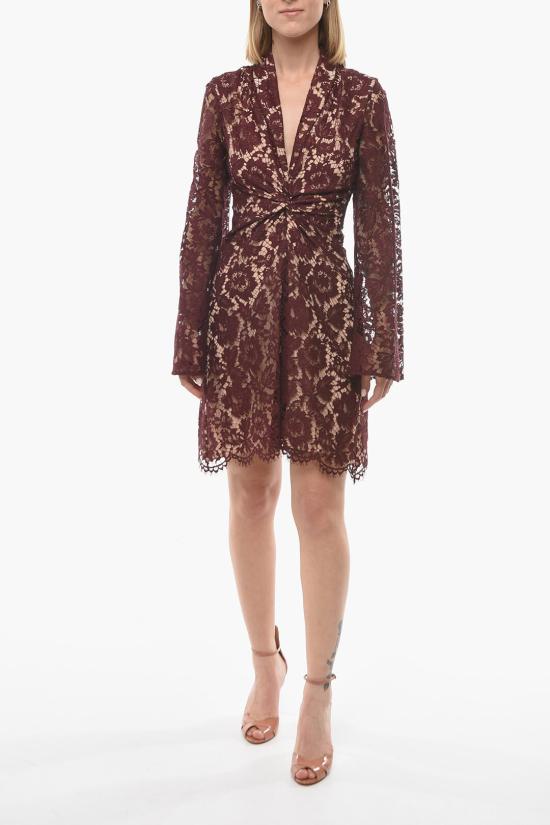  슈퍼 블론드 숏 원피스 SB SHORT LACE DRESS01 BURGUNDY Burgundy