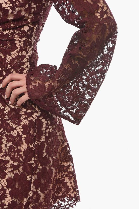  슈퍼 블론드 숏 원피스 SB SHORT LACE DRESS01 BURGUNDY Burgundy - SUPER BLOND