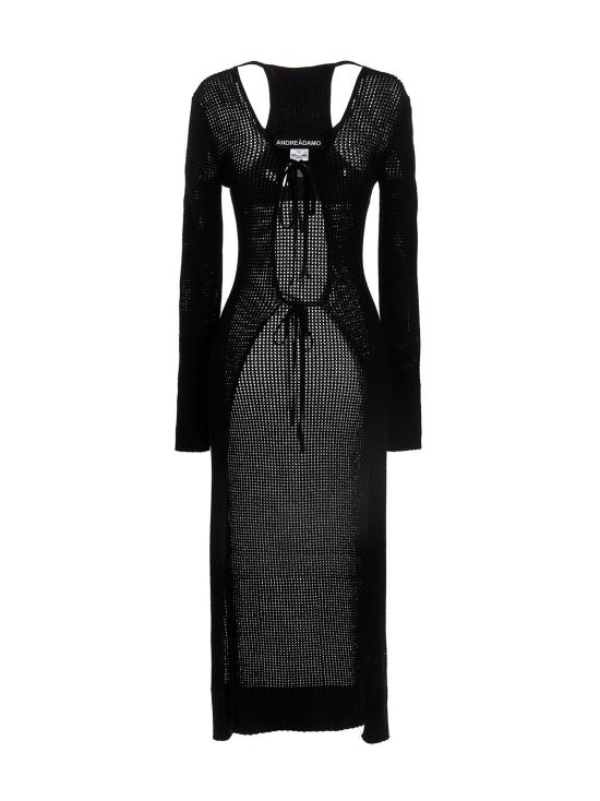  안드레아 아다모 롱 원피스 ADPS23CA029472680473 Black