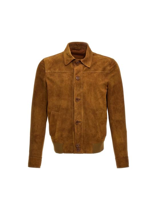 살바토레 산토로 / 남성 스웨이드 셔츠 자켓 44543VAGECAMEL Brown BPG