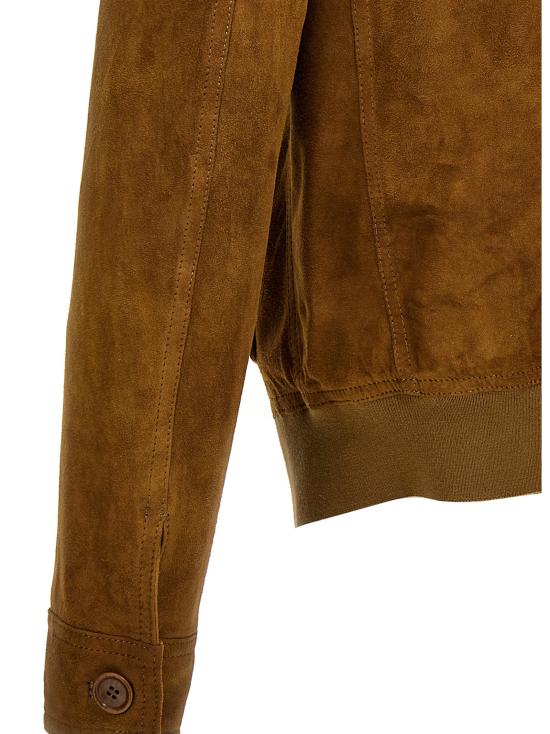  살바토레 산토로 / 남성 스웨이드 셔츠 자켓 44543VAGECAMEL Brown BPG - SALVATORE SANTORO