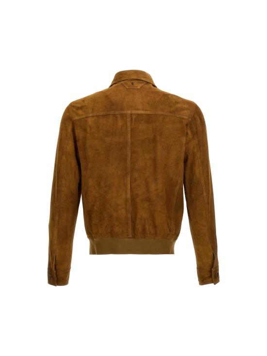  살바토레 산토로 / 남성 스웨이드 셔츠 자켓 44543VAGECAMEL Brown BPG - SALVATORE SANTORO