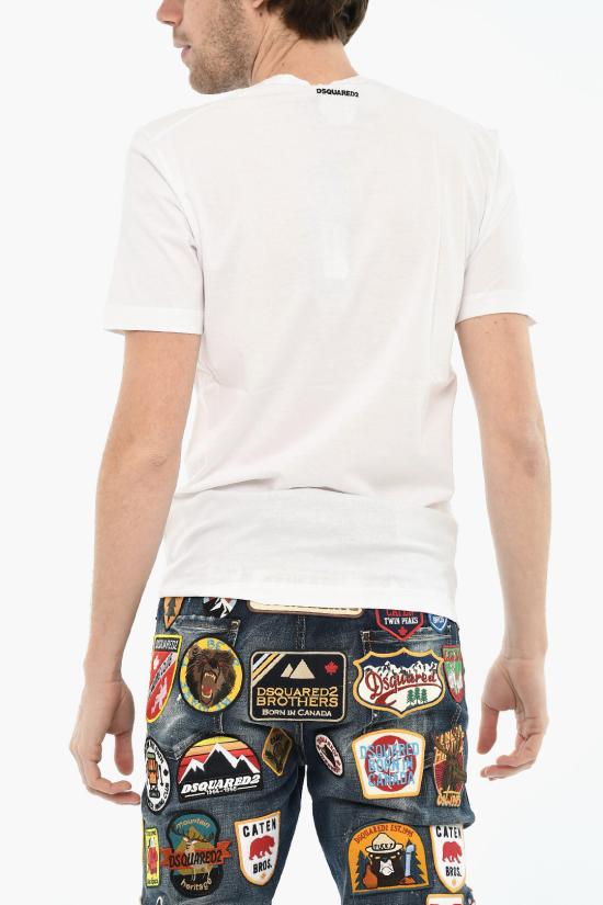  디스퀘어드2 반팔 티셔츠 S71GD0488 S22427 100 White - DSQUARED2