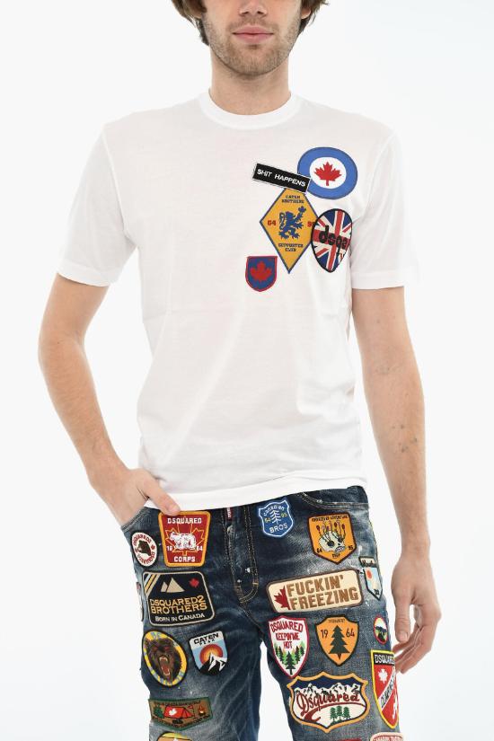  디스퀘어드2 반팔 티셔츠 S71GD0488 S22427 100 White - DSQUARED2