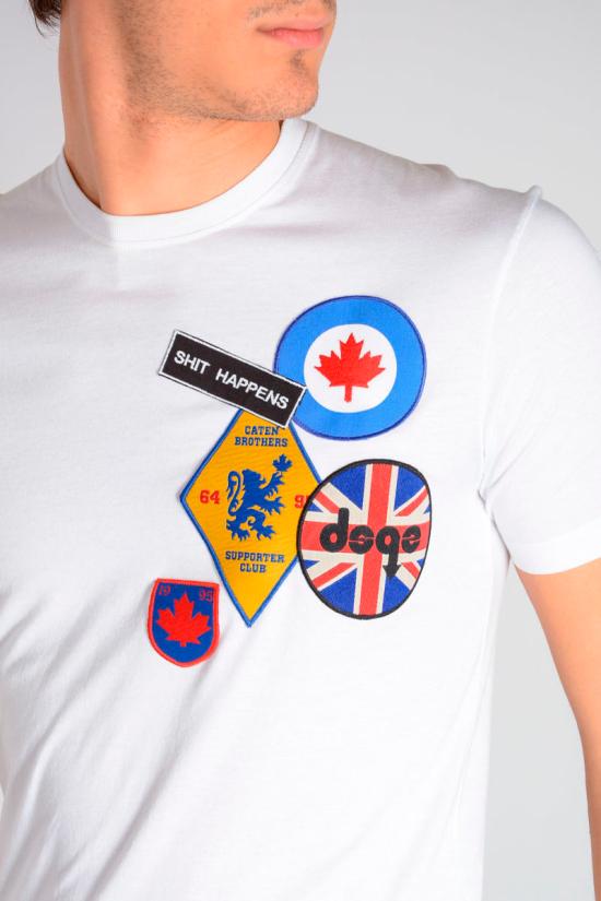  디스퀘어드2 반팔 티셔츠 S71GD0488 S22427 100 White - DSQUARED2