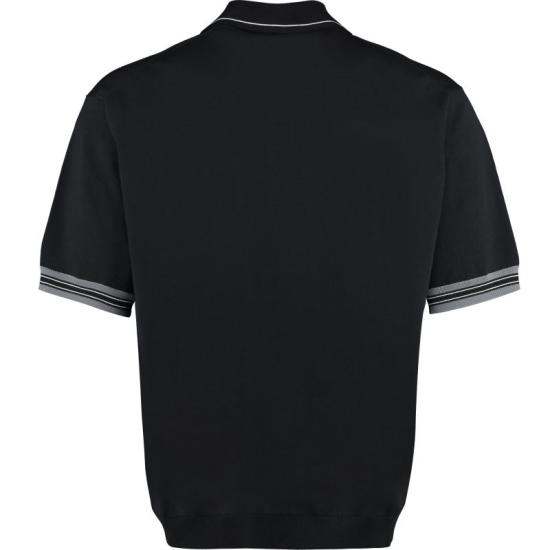  프라다 / 남성 삼각로고 패치 폴로 셔츠 UMB488 S 231 F0002 black BPG - PRADA